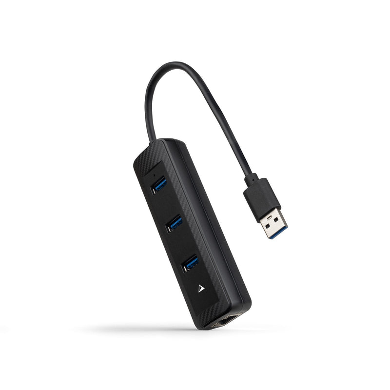 Nanocable Hub USB 3.0 10.16.4604 3x USB 1x RJ45 Black