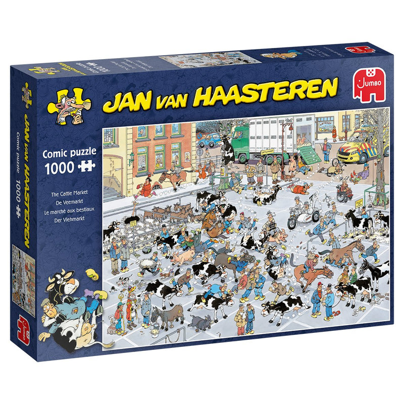 Jan Van Haasteren The Cattle Market 1000 Pcs Puzzle Rompecabezas 1000 Pieces Dibujos