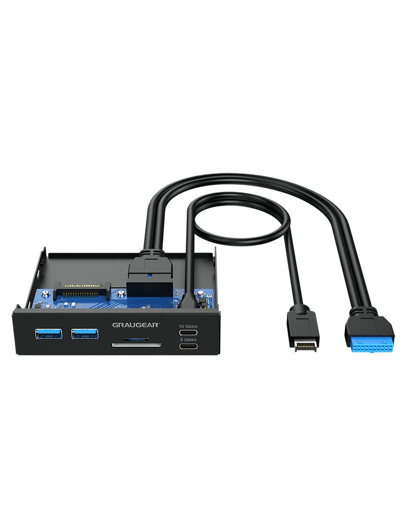 Hub USB Grisgear + Card Reader Multi Front Type-c USB Menor
