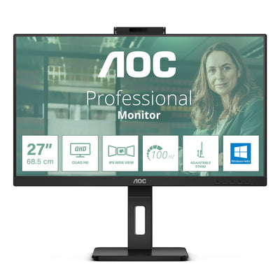 AOC Monitor Q27P3CW 27 IPS TFT 2560X1440 HDMI DP USB Black — image 1