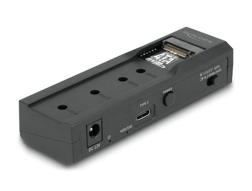 Delock 64253 Convertidor USB Type-c™ 1 X SSD M.2 Or 1 X SATA SSD / HDD — image 1