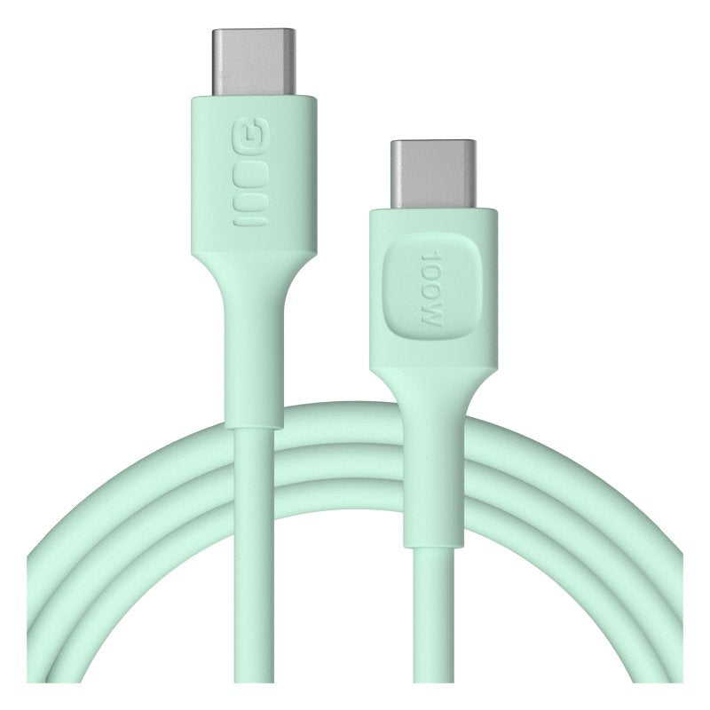 Green Cell USB-C To USB-C Cable Powerflex 100W 2M Green - Silicone