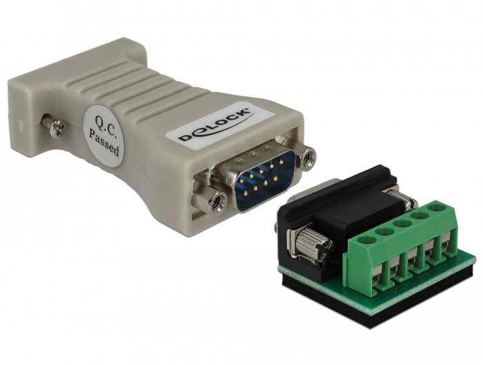 Convertidor 1 X Serie RS-232 DB9 Connector Female a 1 X Serie RS-422 485 DB9 Connector Male With Esd Protectio