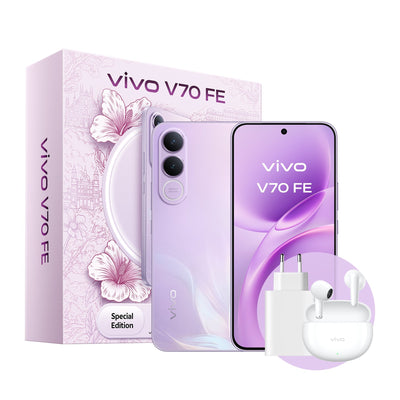 Vivo Smartphone V70 Fe 8GB 512GB 6.83' 5G Púrpura Includes Charger + Headphones — image 1