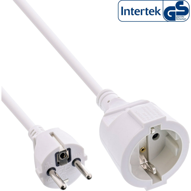 Inline® Power Cable Alargo Power Type F White 20M