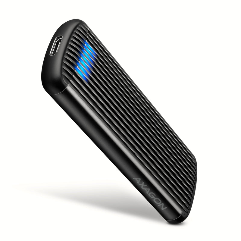 EEM2-SC Housing External Aluminium Without Screws USB-C 3.2 Gen 2 10Gbps - M.2 NVMe SSD, Length 30 80MM Grey