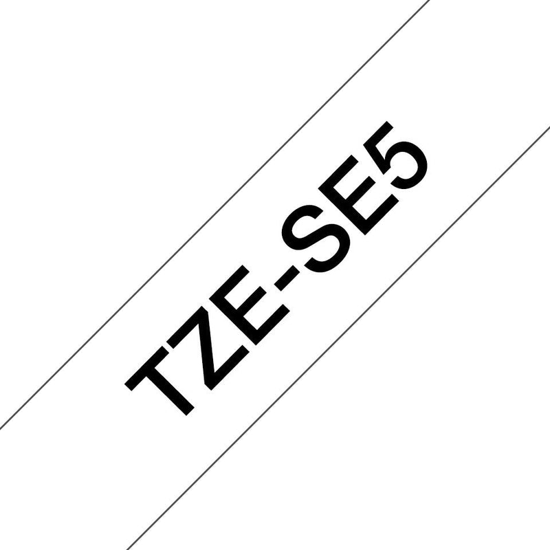 Brother TZE-SE5 Tape Printer Labels Black Sobre White Tz/Tze