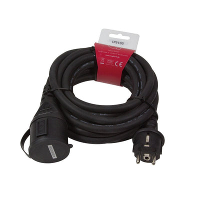 Logilink 5M Cable Extensión Power 2XSCHUKO 5M Black — image 1