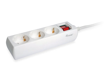 Equip Power Strip With 3 Sockets Network Cable 1.5 Metres And Button Apagado Encendido — image 1