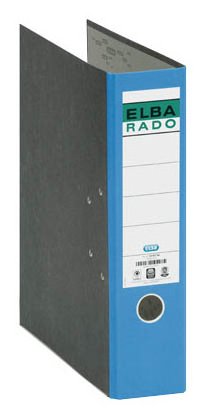 Elba Ring Binder Rado Wolkenmarmor A4 With Label Lomo Blue