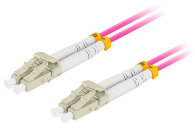 Lanberg Cable Fibre Optic Lc Upc-lc Upc Duplex 3M Lszh OM4 50 125 3.0MM Violet — image 1