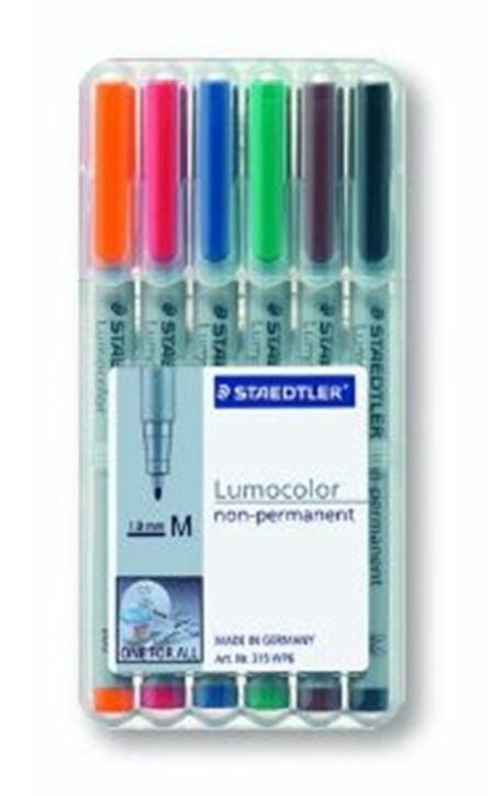 Staedtler Markers Lumocolor M Nonperm 6ST — image 1