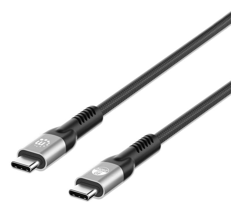 Manhattan Cable 356381 USB4 Gen 3X2 2M USB C Black