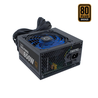 Coolbox Power Supply Coolpower 650W 80+BRONCE 20+4 Pin ATX Black — image 1