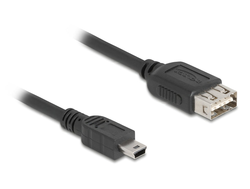 Delock 81522 USB Cable 2.0 USB Type Mini-b Male a Easy USB Tipo-a Female 0,2M