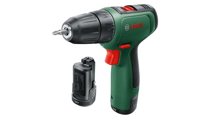 Bosch Diy & Garden Drill Atornillador a Battery Easydrill 1200 + Set Of Drill Bit And Drill Bit Green/Black 2