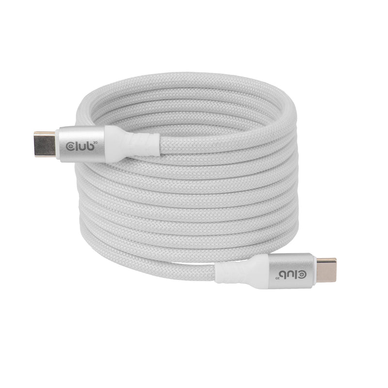 Cable CLUB3D Lifemyle USB-C Magnetisches 240W 2M White M