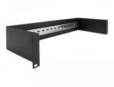 Delock Panel Riel Din 19 2U Black — image 1