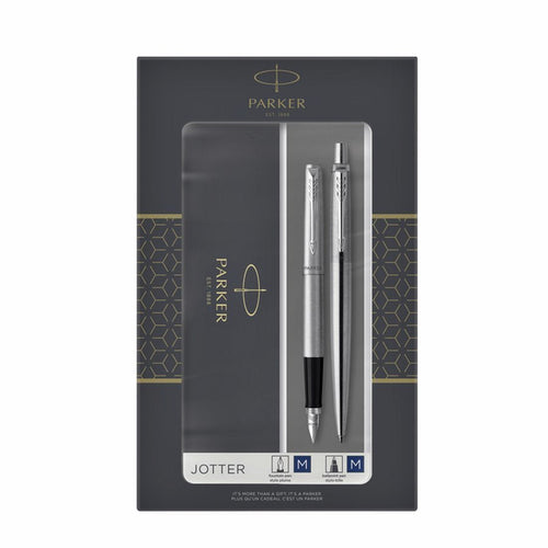 Parker 2093258 Set Of Pens Black Silver 2 Pieces — image 1