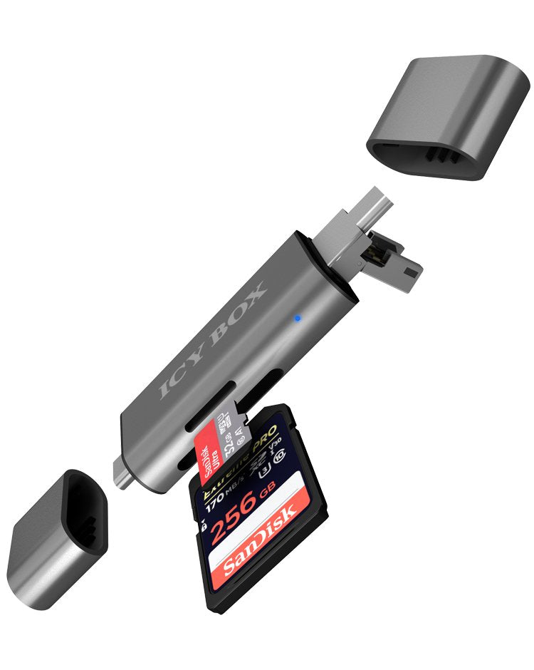 Icy Box Card Reader External IB-CR200-C Antracita USB 2.0