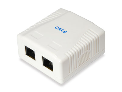 Roseta Surface Categoria 6 2 Hembras RJ45 White — image 1