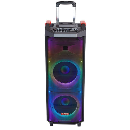 Aiwa Speaker Trolley Kbtus 710 90W Rms With Karaoke — image 1