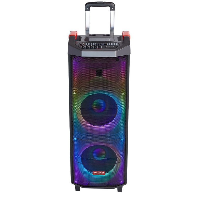 Aiwa Speaker Trolley Kbtus 710 90W Rms With Karaoke