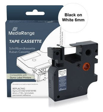 Mediarange Tape Labeller Dymo D1/43613/S0720780 6MMX7M Sw — image 1