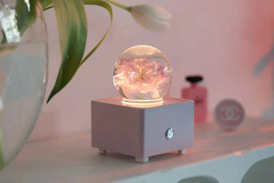 Resin Crystal Ball Cherry Blossom Bluetooth Speaker