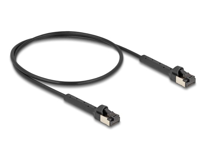 Delock RJ45 Slim Network Cable CAT.6A U FTP Acodable Black 0,5M
