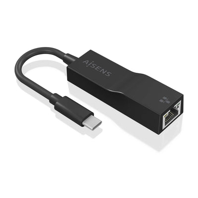 Aisens Converter USB 3.1 GEN1 USB-C a Ethernet Gigabit 10/100/1000Mbps - 11CM - Black — image 1
