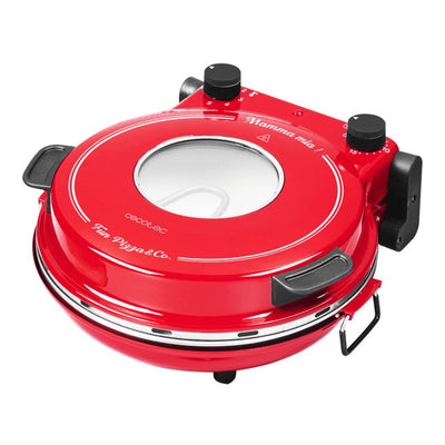 Cecotec Fun Pizza&co Mamma Mia Vista Fabricante Pizza And Hornos 1 Pizza(s) 1200W Red — image 1