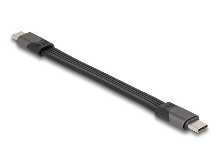 Delock USB 40Gbps Fpc Cable Flat USB Type-c™ a USB Type-c™ 15CM PD 3.0 100W E-marker