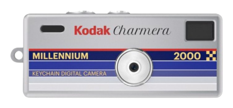 Kodak Camera Charmera Millenium Digital Instant Retro - 1.6M Megapixels - Size Diminuto/Keyring - Battery
