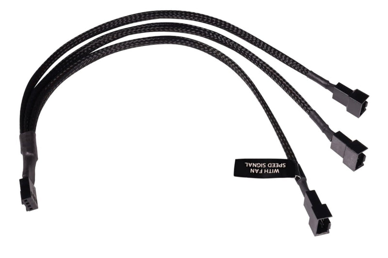 Alphacool And -splitter 4-PIN Auf 3X 4-PIN PWM 30CM - Black