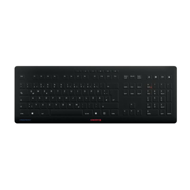 Cherry Keyboard German Stream RF Wireless + USB Qwertz Black