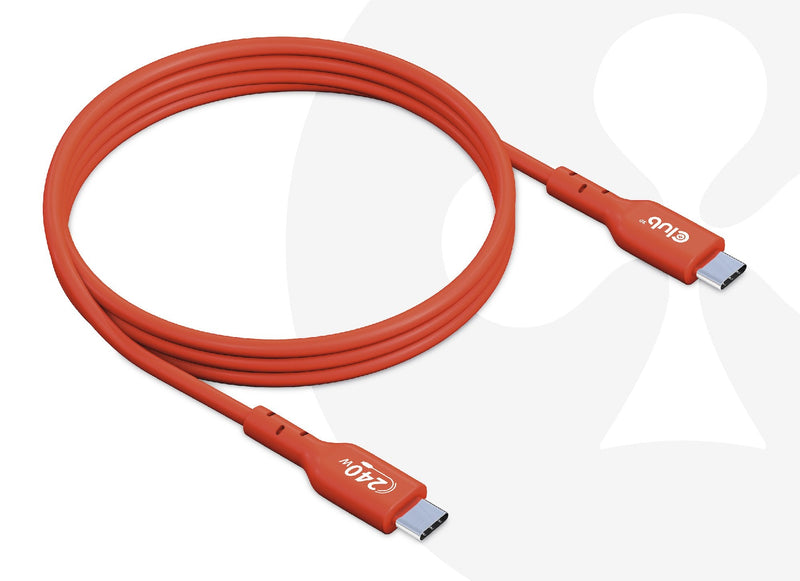 CLUB3D USB Cable 2 Typ C Pd 240W 480PLACA Base 1M M/M Retail