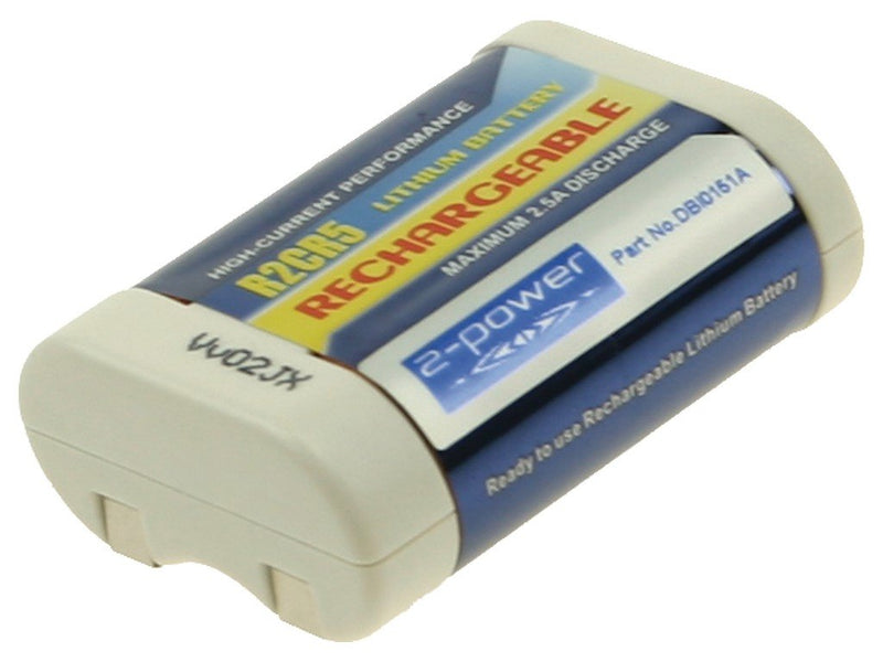 2-POWER Digital Camera Battery 6V 500MAH Canon Elan DBI0151A