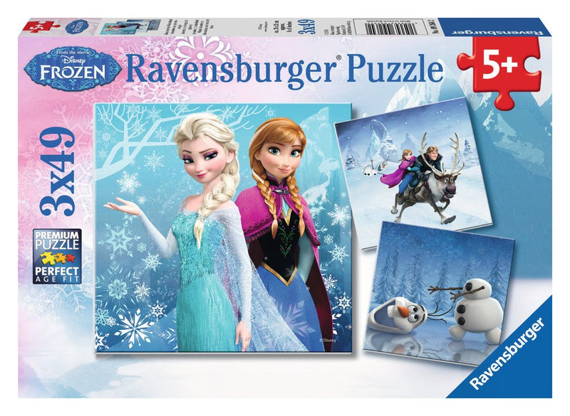 Ravensburger Winter Adventures 3 X 49 Pieces Puzzle Disney Frozen