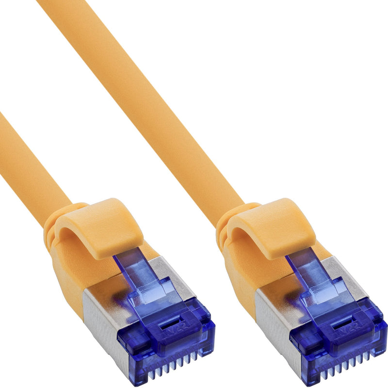 Inline® Network Cable Slim, CAT.6A, S/FTP, Tpe (lszh) Flexible, PoE, Yellow, 1.5M