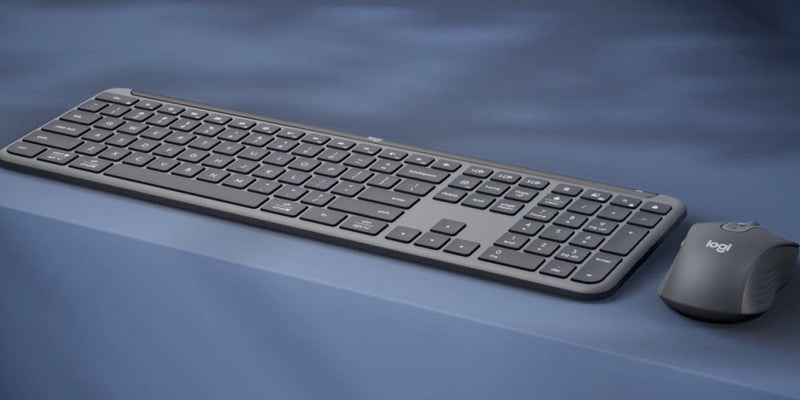 Logitech 920-012511 Keyboard Mouse Included Office RF Wireless + Bluetooth QWERTY English Reino Unido Graphite