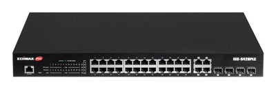 Edimax Switch Indumrial 28-PORT Gig. PoE + 4x RJ45 Sfp Combo — image 1