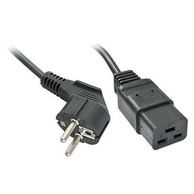 Lindy Cable Power Black 2M CEE7/4 IEC C19 — image 1
