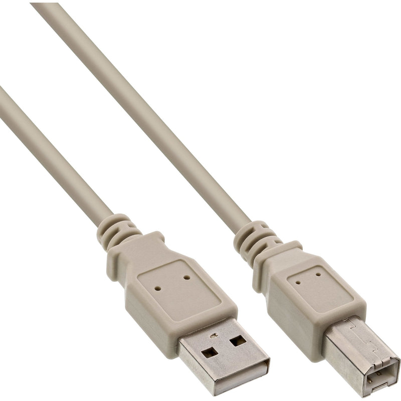 Inline Cable USB 2.0 Type a Male a Type B Male Beige 0,5M