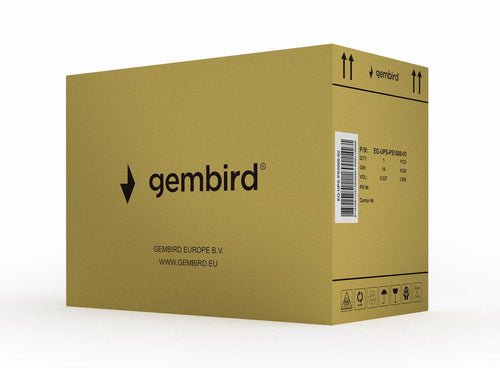 Gembird UPS Onda Senoidal 2000VA Display LCD 2 Schuko 3 Sali C13 USB Black — image 1