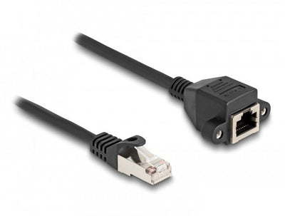 Delock 80195 Cable Extensión RJ50 Male a Female S/FTP 3M Black — image 1