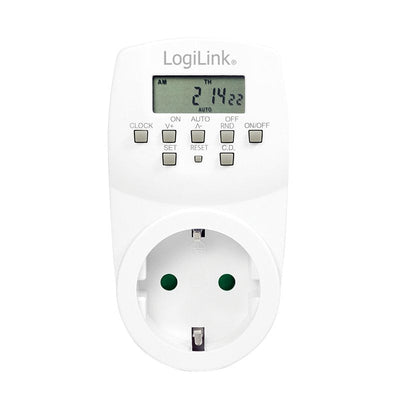 Logilink ET0007 Contador Eléctrico Programador Eléctrico Diario/Semanal White — image 1