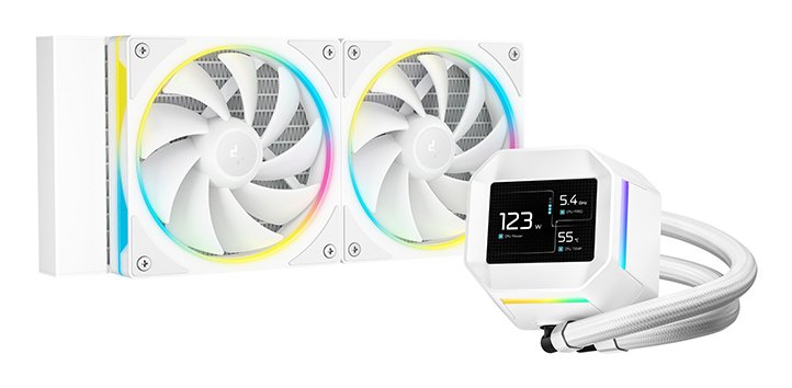 Deepcool Refrigerador Liquido CPU LM240 Wh LED RGB R-LM240-WHDMMC-1