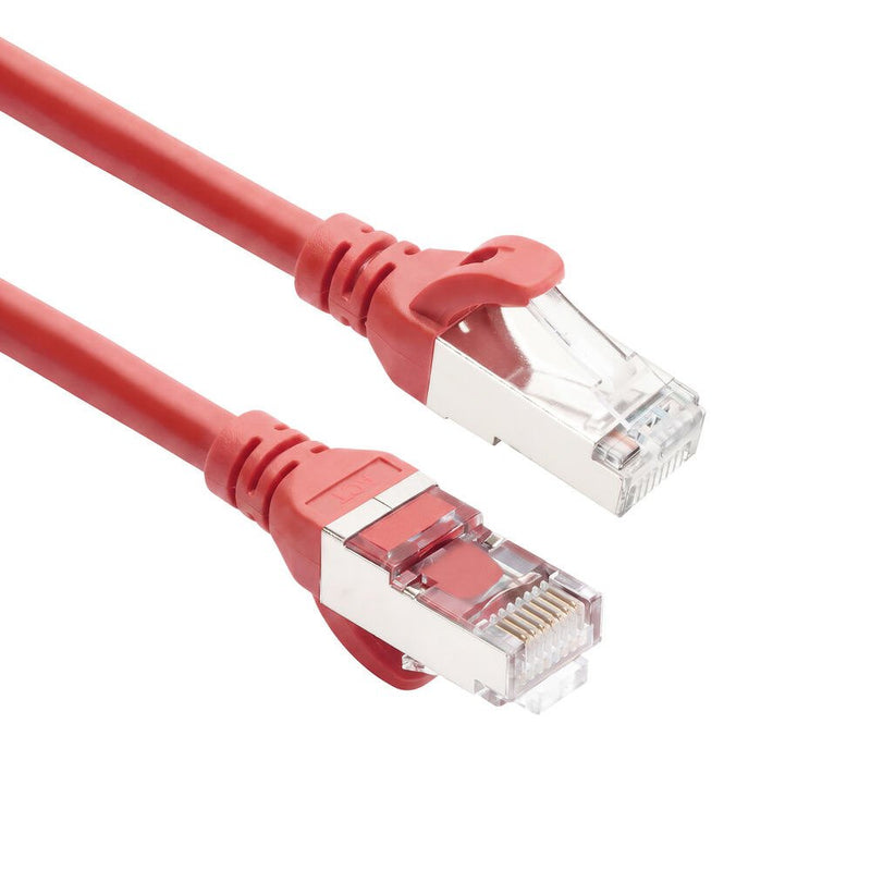 Red 5 Meters Tpe S FTP CAT.6A Ultra-flex Patch Cable Snagless With RJ45 Connectors
