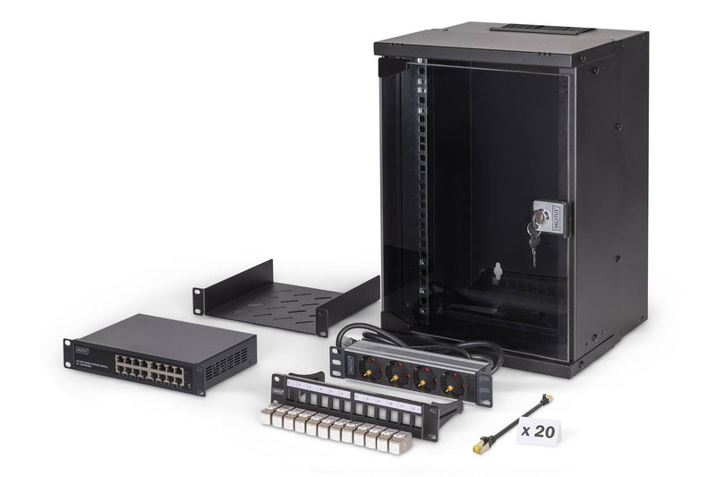 Digitus Cabinet Informático Set Network Soho Pro 10 315X300 Mm (anxpr), Black 9 Units Height DN-49103-SET